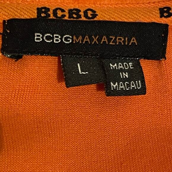 BCBGMaxAzria Vintage Orange Velour Zip Cover Jacket size Large - Picture 8 of 11